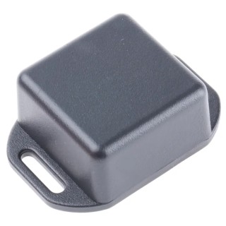 Hammond Flanged ABS Enclosure Black Lid IP54, 20 mm x 35 mm x 35 mm 1551MFLBK