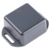 Hammond Flanged ABS Enclosure Black Lid IP54, 20 mm x 35 mm x 35 mm 1551MFLBK