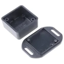 Hammond Flanged ABS Enclosure Black Lid IP54, 20 mm x 35 mm x 35 mm 1551MFLBK