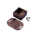 Hammond Flanged ABS Enclosure Black Lid IP54, 20 mm x 35 mm x 35 mm 1551MFLBK