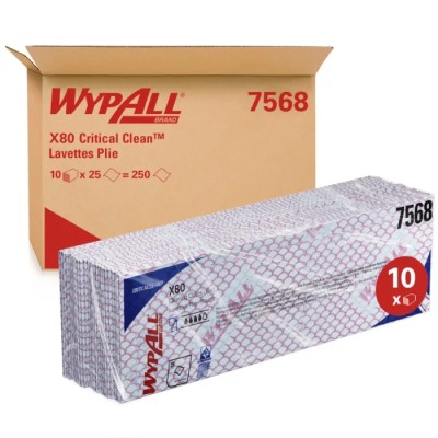 WYPALL WypAll Red Cloths for Industrial Cleaning Dry Use Bag of 25 Per Pack 420 x 360 mm Repeat Use 7568