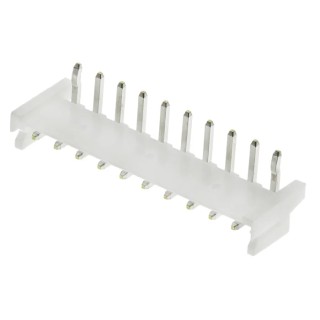 JST EH Series Right Angle Through Hole PCB Header, 10 Contacts, 2.5 mm Pitch, 1 Row, Shrouded S10B-EH (LF) (SN)