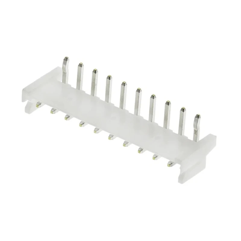 JST EH Series Right Angle Through Hole PCB Header, 10 Contacts, 2.5 mm Pitch, 1 Row, Shrouded S10B-EH (LF) (SN)