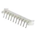 JST EH Series Right Angle Through Hole PCB Header, 10 Contacts, 2.5 mm Pitch, 1 Row, Shrouded S10B-EH (LF) (SN)