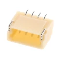 JST SH Series Right Angle Surface PCB Header, 4 Contacts, 1 mm Pitch, 1 Row, Shrouded SM04B-SRSS-TB(LFSN)