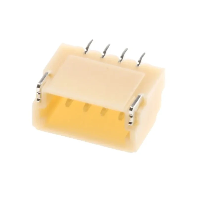 JST SH Series Right Angle Surface PCB Header, 4 Contacts, 1 mm Pitch, 1 Row, Shrouded SM04B-SRSS-TB(LFSN)