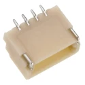 JST SH Series Right Angle Surface PCB Header, 4 Contacts, 1 mm Pitch, 1 Row, Shrouded SM04B-SRSS-TB(LFSN)