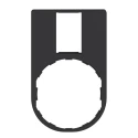 Schneider Electric Blank Label Holder for Use with XB5 Series, XB4 Series ZBZ33