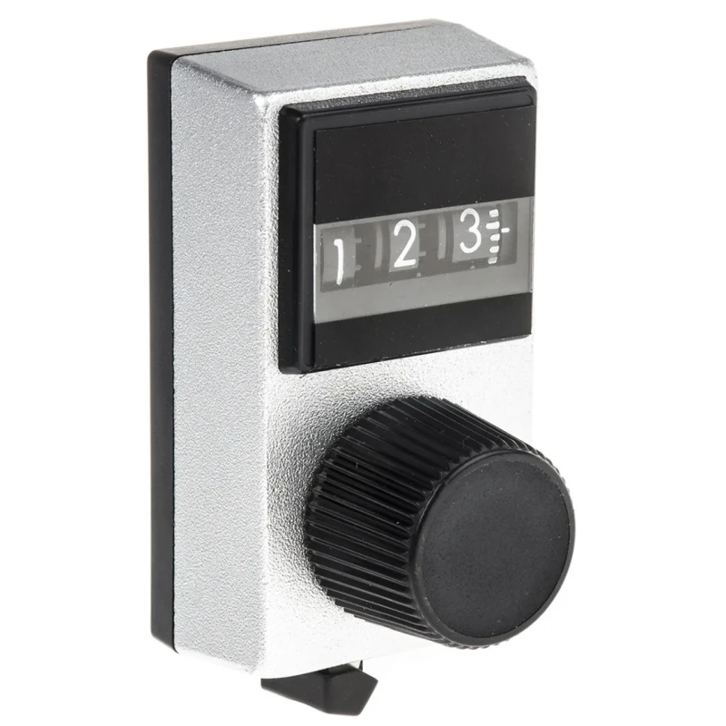 Vishay Black Plastic Dial Potentiometer Knob 17.7 mm Diameter for 6.35 mm Circular Shaft 15A31B10