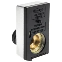 Vishay Black Plastic Dial Potentiometer Knob 17.7 mm Diameter for 6.35 mm Circular Shaft 15A31B10