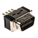 3M D-Sub Connector 14 Way Straight 2.54 mm Pitch Cable Mount Male Contact 1A Current Steel Housing 10114-3000PE