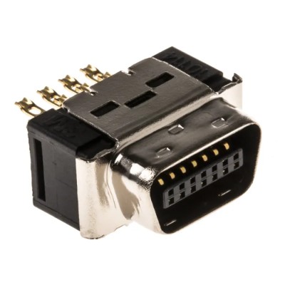 3M D-Sub Connector 14 Way Straight 2.54 mm Pitch Cable Mount Male Contact 1A Current Steel Housing 10114-3000PE