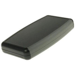 Hammond 1553 Series Black ABS Handheld Enclosure with Integral Battery Compartment IP54 147.2 mm x 89 mm x 25 mm 1553DBKBAT