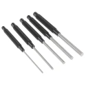 Starrett 5-Piece Pin Punch Set 0.375in Shank S248