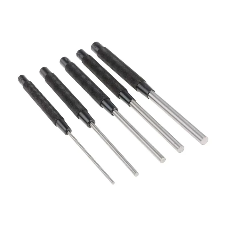 Starrett 5-Piece Pin Punch Set 0.375in Shank S248