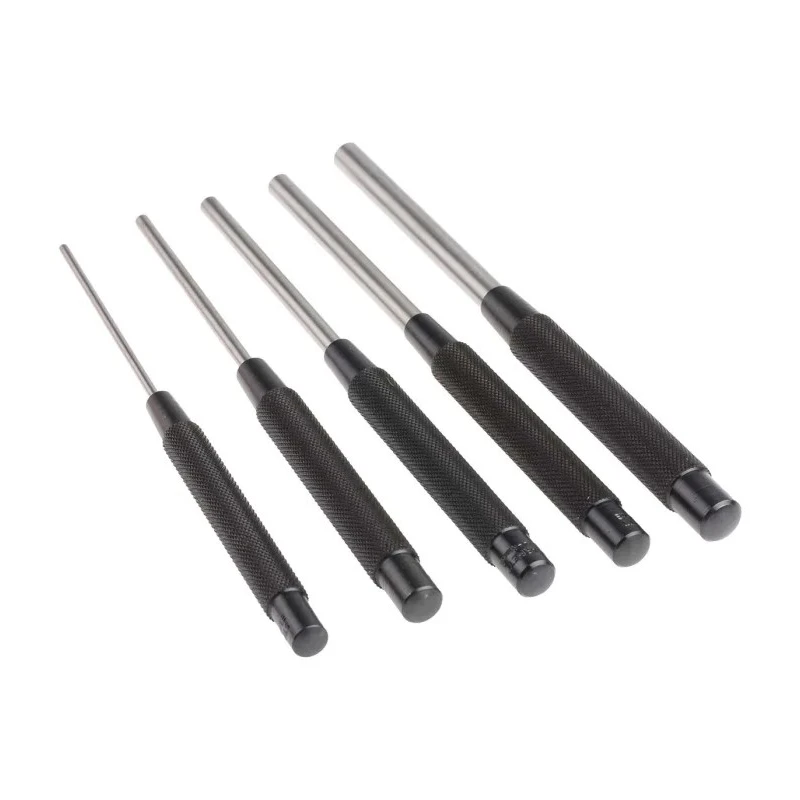 Starrett 5-Piece Pin Punch Set 0.375in Shank S248