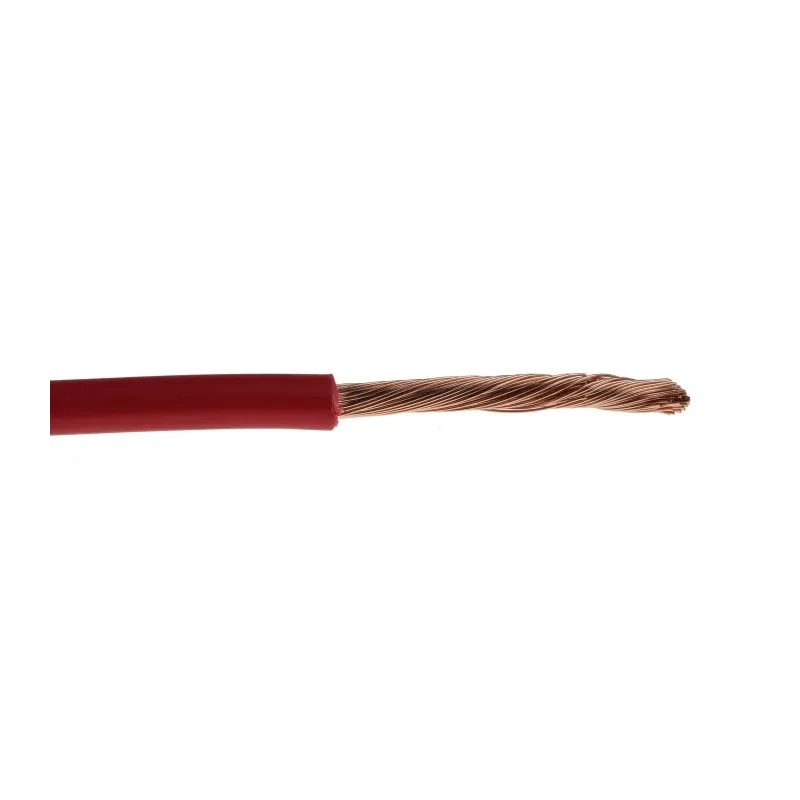 RS PRO Red 6 mm² Flexible Hook Up Wire, 9 AWG, 80/0.3 mm Core Strands, 25 m Length, Polyvinyl Chloride Insulation 516-7934