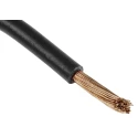 RS PRO Black 16 mm² Flexible BK Series Hook Up Wire 5 AWG 126/0.4 mm Strands 25 m PVC Insulation 600V 70°C 516-8016