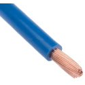 RS PRO Blue 10 mm² Hook Up Wire 7 AWG 80x0.4mm Core Strands 25m PVC Insulated 600V 70°C 516-7978