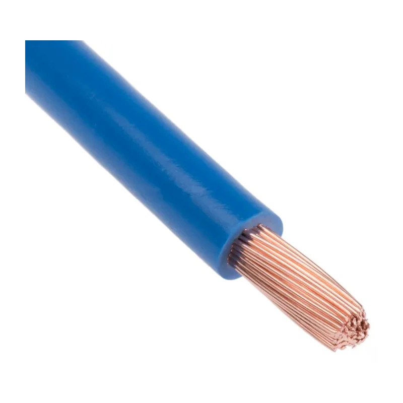 RS PRO Blue 10 mm² Hook Up Wire 7 AWG 80x0.4mm Core Strands 25m PVC Insulated 600V 70°C 516-7978