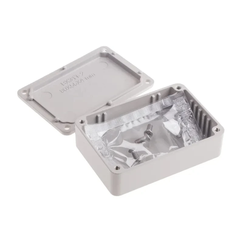 RS PRO Grey Lid Die Cast Aluminium Enclosure 25.5 mm x 79.9 mm x 54.9 mm 517-3686