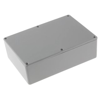 RS PRO Grey Lid Die Cast Aluminium Enclosure 55 mm x 171.9 mm x 120.9 mm 517-3850