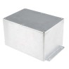 RS PRO Flanged Silver Lid Die Cast Aluminium Enclosure 105.4 mm x 201.7 mm x 121.2 mm 517-3793