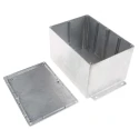 RS PRO Flanged Silver Lid Die Cast Aluminium Enclosure 105.4 mm x 201.7 mm x 121.2 mm 517-3793