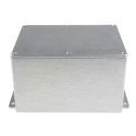 RS PRO Flanged Silver Lid Die Cast Aluminium Enclosure 105.4 mm x 201.7 mm x 121.2 mm 517-3793
