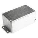 RS PRO Flanged Silver Lid Die Cast Aluminium Enclosure IP65 55 mm x 139.6 mm x 63.8 mm IP65