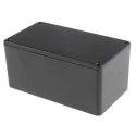 RS PRO Black Black Lid Die Cast Aluminium Enclosure IP65 55.1 mm x 114.4 mm x 63.7 mm IP65