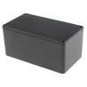 RS PRO Black Black Lid Die Cast Aluminium Enclosure IP65 55.1 mm x 114.4 mm x 63.7 mm IP65