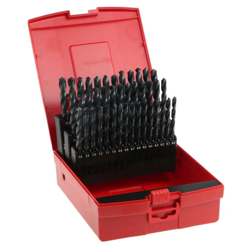 Dormer 41-Piece High Speed Steel Multi-Material Twist Drill Bit Set 6 to 10 mm A190203