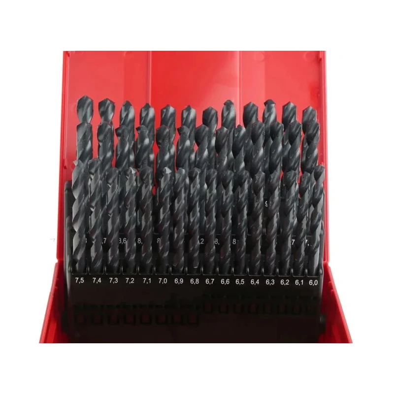 Dormer 41-Piece High Speed Steel Multi-Material Twist Drill Bit Set 6 to 10 mm A190203