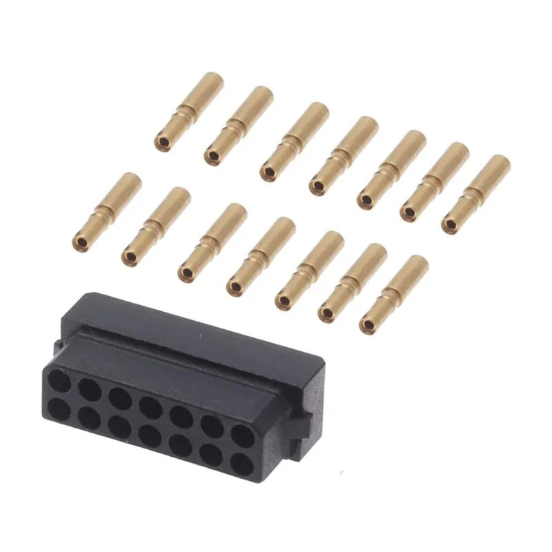 HARWIN Datamate 14 Way DIL Female Shell PCB Connector Kit M80-8891405