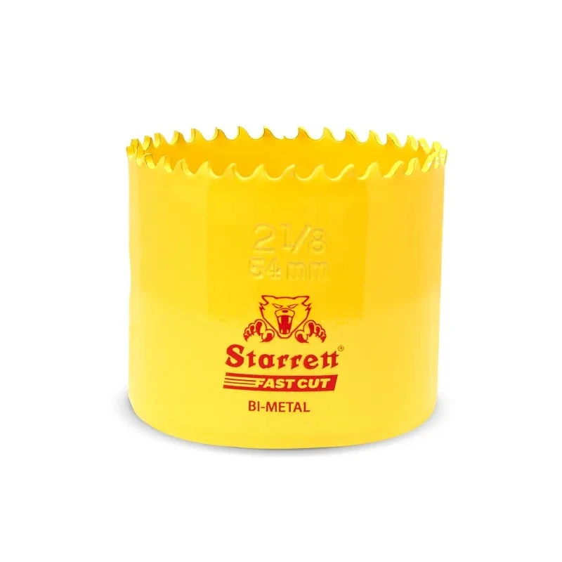 Starrett 54 mm Diameter HSS Bi-metal Drill Bit for Stainless Steel, Mild Steel Sheet FCH0218-G