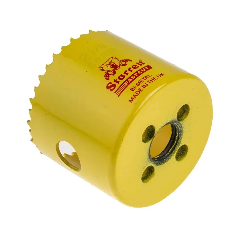 Starrett 54 mm Diameter HSS Bi-metal Drill Bit for Stainless Steel, Mild Steel Sheet FCH0218-G