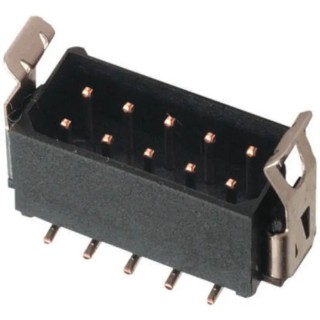 HARWIN Datamate L-Tek Series Right Angle Surface PCB Header 16 Contacts 2 mm Pitch 2 Row Shrouded M80-8281642