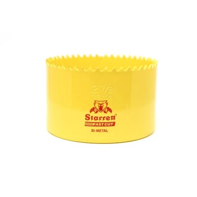 Starrett 73 mm Diameter High Speed Steel Cobalt Bi-metal Hole Saw FCH0278-G