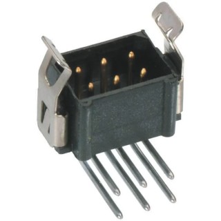 HARWIN Datamate L-Tek Series Right Angle Through Hole PCB Header, 14 Contacts, 2 mm Pitch, 2 Row, Shrouded M80-8511442