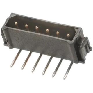HARWIN Datamate L-Tek Series Right Angle Through Hole PCB Header, 4 Contacts, 2 mm Pitch, 1 Row, Shrouded M80-8430442