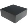 RS PRO Black Black Lid Die Cast Aluminium Enclosure IP66, 100 mm x 250 mm x 250 mm IP66
