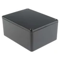 RS PRO Black Black Lid Die Cast Aluminium EMI/RFI Shielded Enclosure IP66, 55.1 mm x 114.7 mm x 89.7 mm IP66