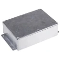 RS PRO Flanged Die Cast Aluminium Enclosure Silver Lid IP66 55.3mm x 201.7mm x 121.2mm IP66