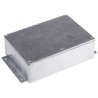 RS PRO Flanged Die Cast Aluminium Enclosure Silver Lid IP66 55.3mm x 201.7mm x 121.2mm IP66