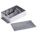 RS PRO Flanged Die Cast Aluminium Enclosure Silver Lid IP66 55.3mm x 201.7mm x 121.2mm IP66