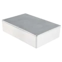 RS PRO Silver Silver Lid Die Cast Aluminium Enclosure, IP66, 55.9 mm x 222.1 mm x 145.9 mm IP66