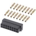 HARWIN Datamate 16 Way DIL Female Shell PCB Connector Kit M80-8881605