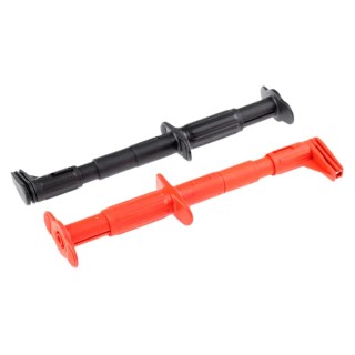 Staubli Red and Black Grabber Clip 600V, 5A, 4 mm Socket 99.00104