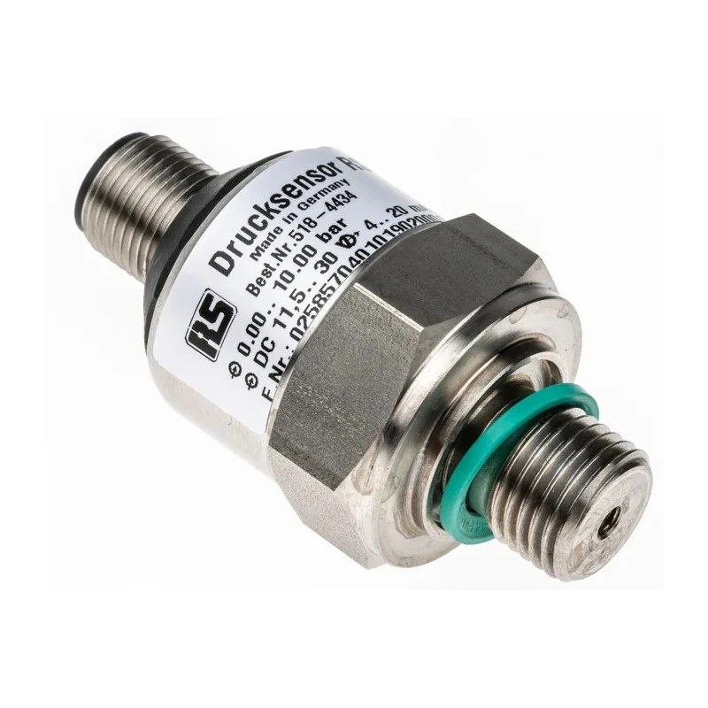 RS PRO Gas and Liquid Analogue Pressure Switch Stainless Steel Housing 0 to 10 bar 30V DC 518-4434